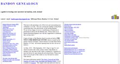 Desktop Screenshot of bandon-genealogy.com
